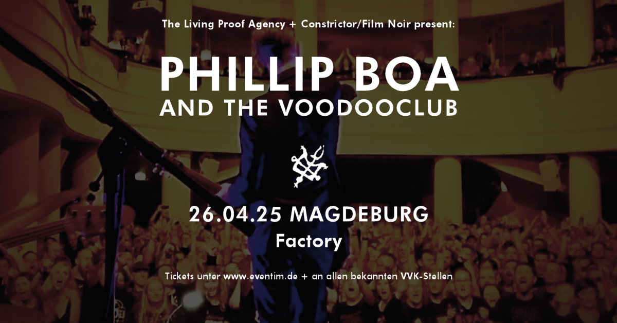 Phillip Boa and the Voodooclub play singles + songs from their catalogue // 26.04.2025