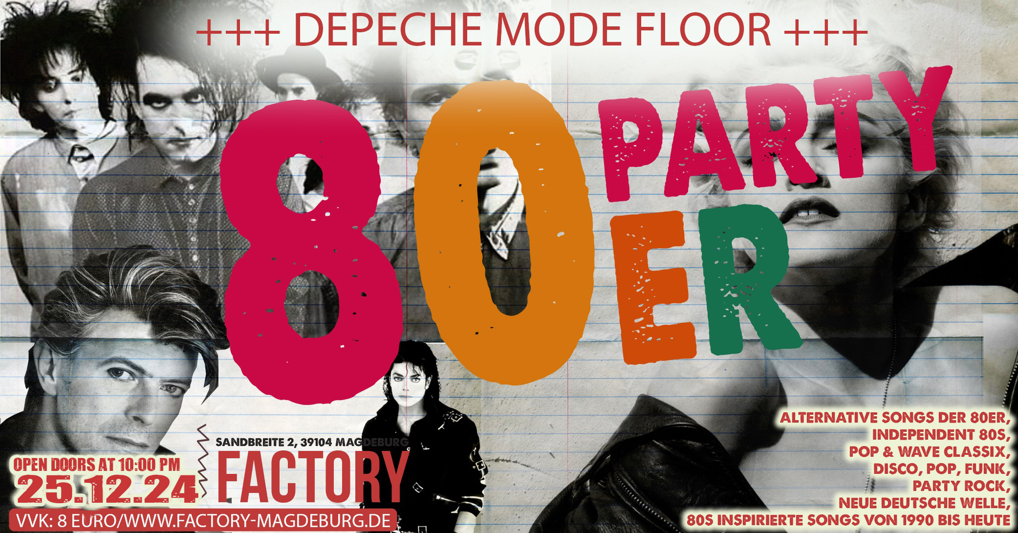 Forever young // Die 80's Party + Depeche Mode Floor // 25.12.2024